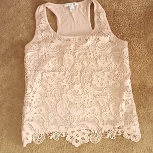 21 Forever 21 cute lace over tank top
